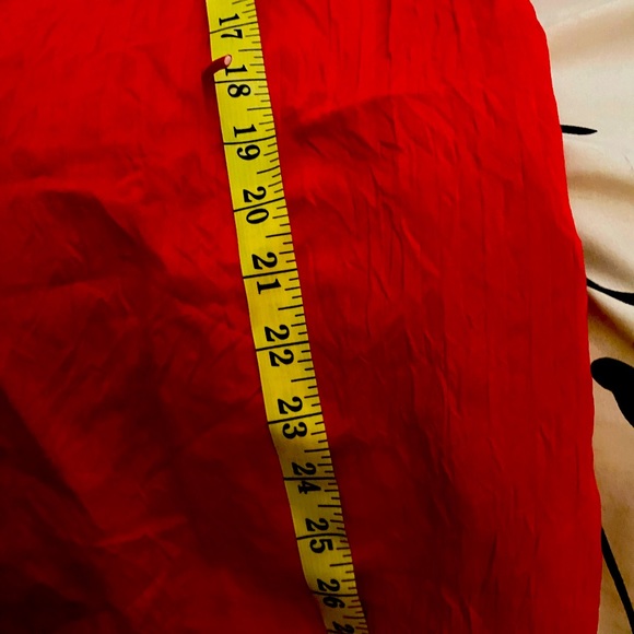 Cute Little Red Dress Ruffle Shoulders Fits S / M No Stretch Anti wrinkle Shein - Picture 4 of 5